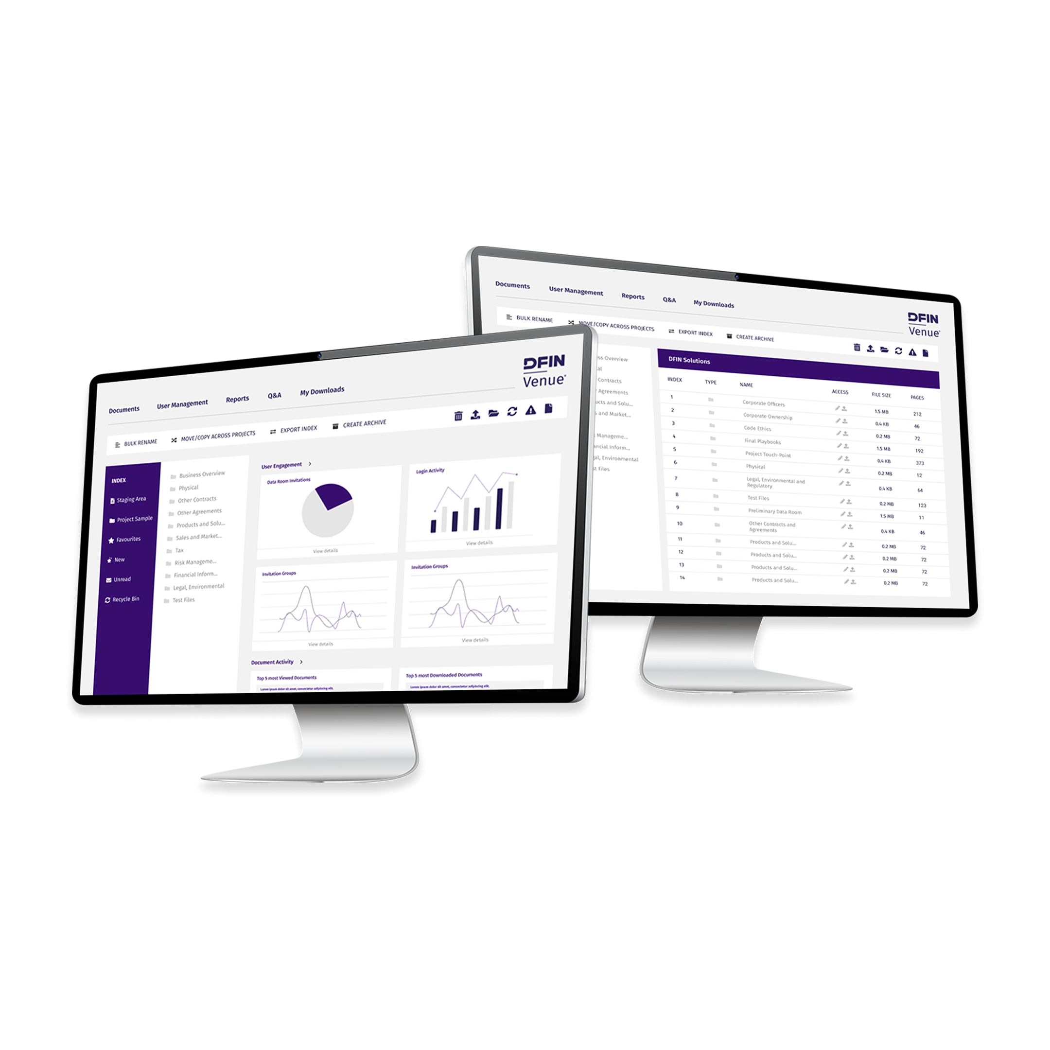 DFIN Venue virtual data room for life sciences and biotech secure data sharing