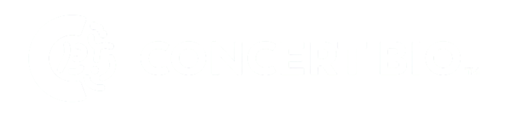 Concert Bio white logo