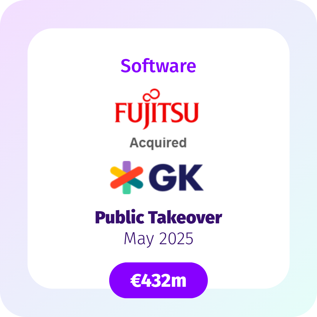 Fujitsu GK - Public Takeover GBP432M