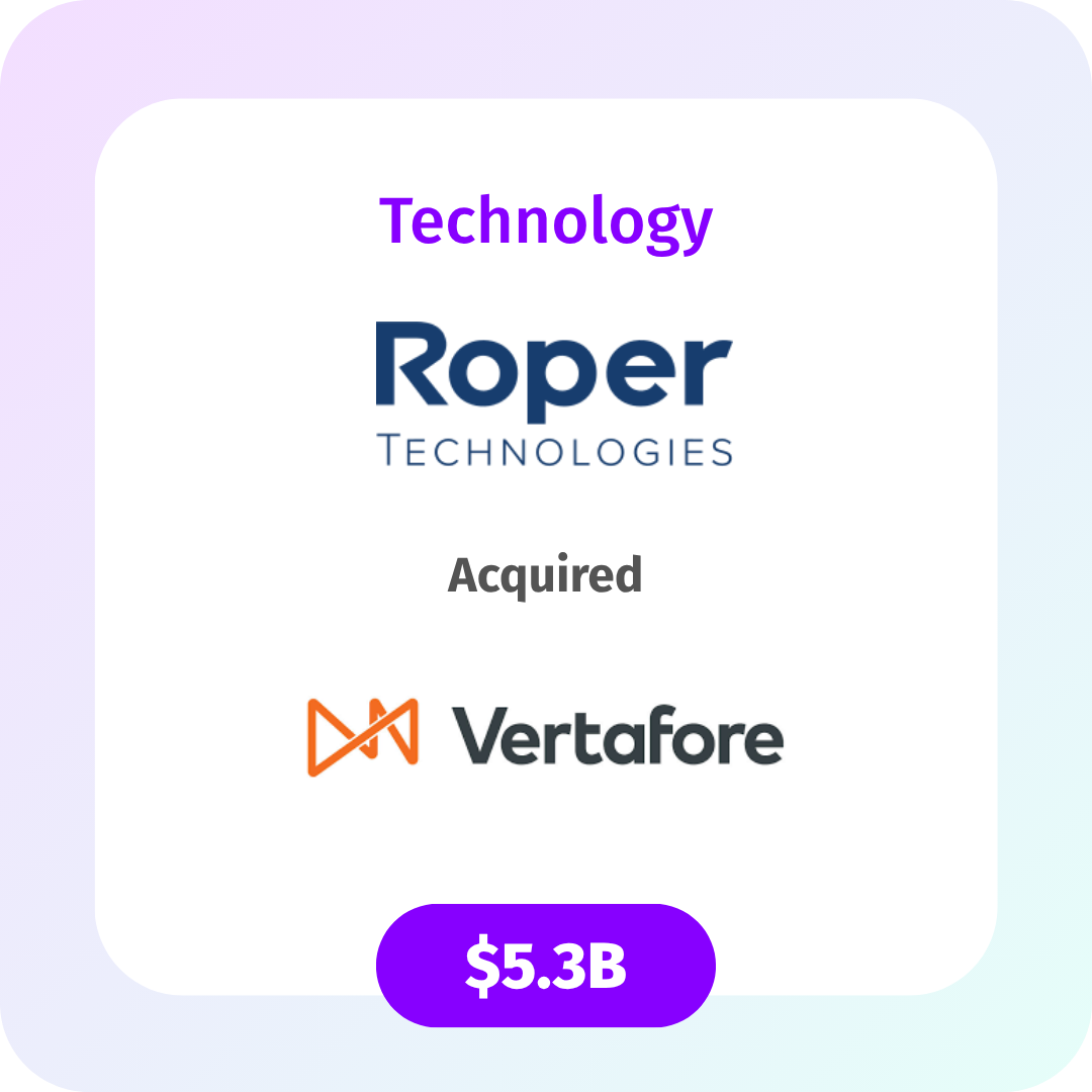 Roper Technologies Acquired Vertafore