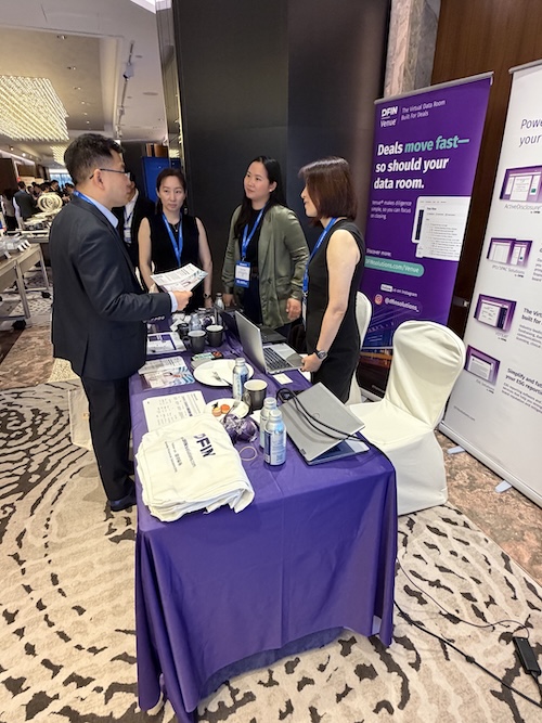 DFIN booth at DealStreetAsia Asia Private Equity Leadership Summit 2026