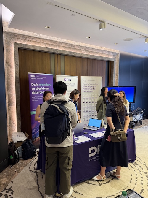 DFIN Venue demo at DealStreetAsia Asia Private Equity Leadership Summit 2026
