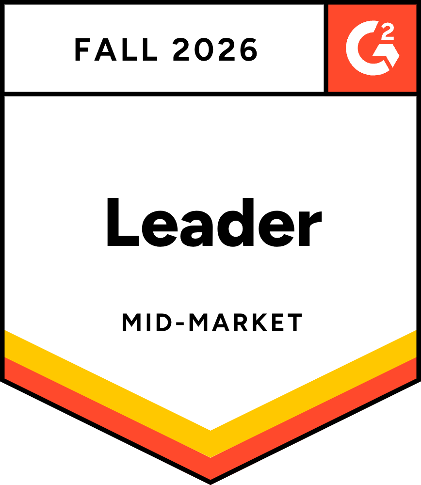 G2 Badge Fall 2026 Leader Mid-Market