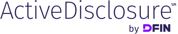ActiveDisclosure by DFIN