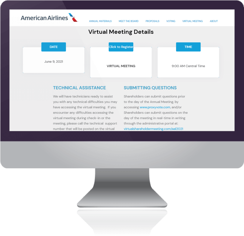 Annual Meeting Services