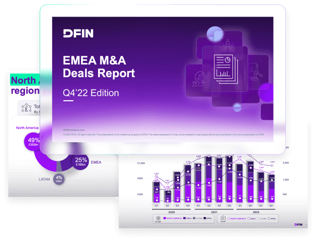 EMEA M&A Deals Report Graphic