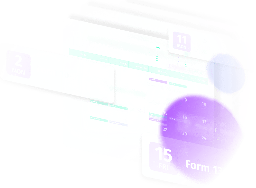 Free Custom SEC Filing Calendar​