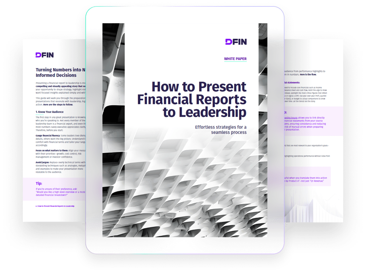 How to present financial reports to leadership preview