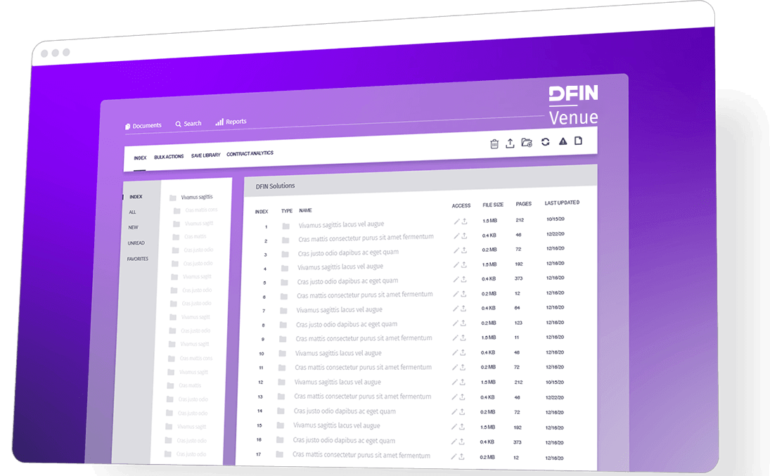 Venue Virtual Data