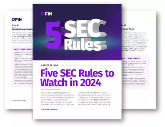 Five SEC Rules to Watch in 2024 - Card
