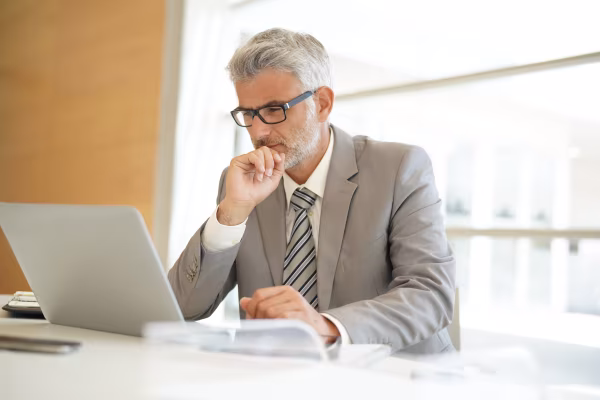 man on laptop
