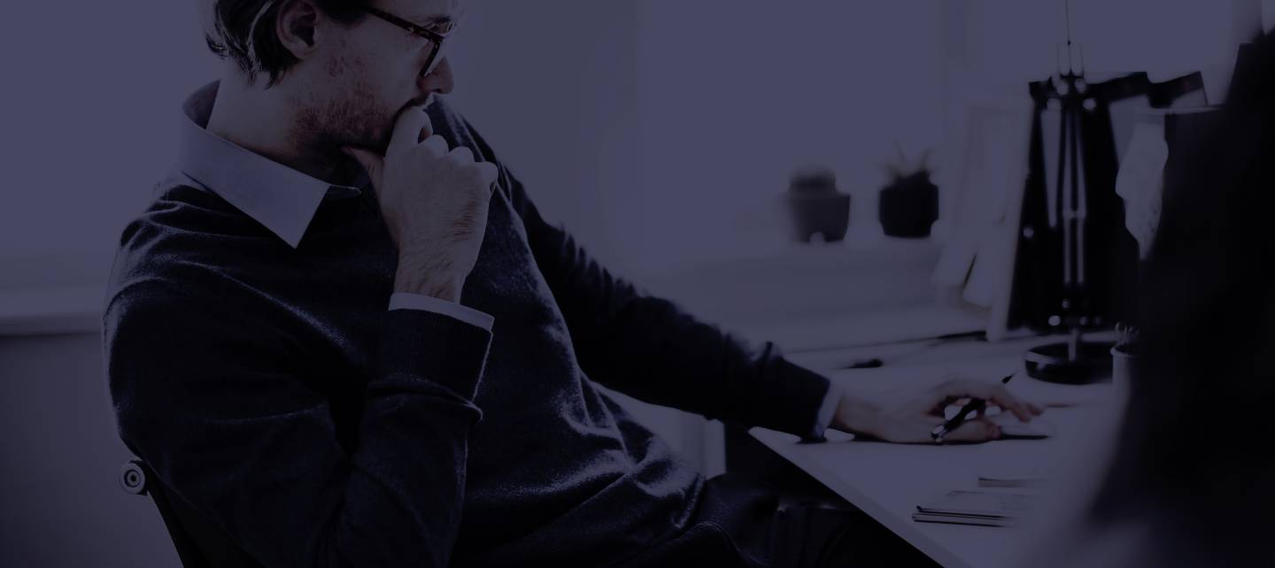 Man looking at screen background image