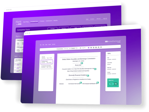 File16 and ActiveDisclosure by DFIN