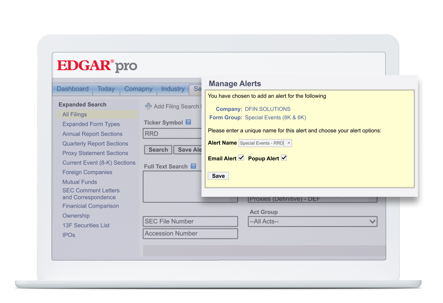 Edgar Online Edgar SEC Filing SEC Edgar DFIN