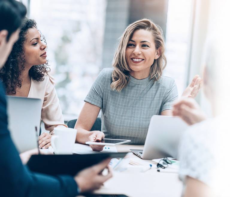 Businesspeople in a meeting