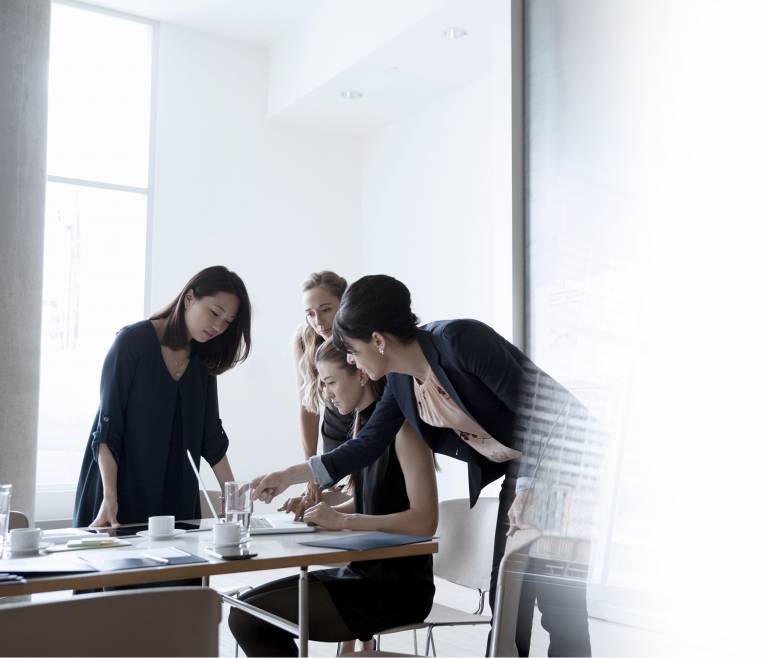 Businesspeople in a meeting