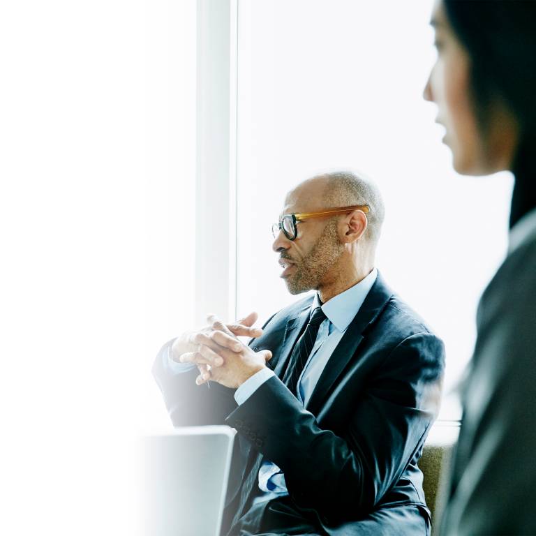 Business man in a meeting