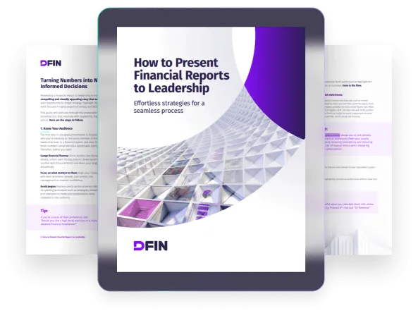 How to Present Financial Reports to Leadership
