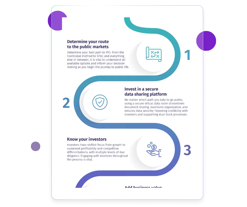 IPO Checklist Infographic